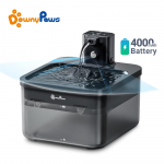 DownyPaws 2,5-liitrine juhtmeta kassi veepurskkaev, akuga t&ouml;&ouml;tav automaatne lemmiklooma veepurskkaev koos liikumisanduriga koera veejaoturiga