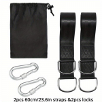 1Komplekt Tugeva kasutusega matkav&otilde;rkkiik koos turvariivi ja kandekotiga k&otilde;ikidele kiiget&uuml;&uuml;pidele. 2pcs 60cm/23.6in straps &2pcs locks