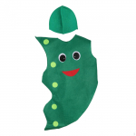 Lastele naljakas k&ouml;&ouml;giviljakost&uuml;&uuml;m, Cosplay poistele ja t&uuml;drukutele, kaasaskantav, armas m&uuml;tsiga riietus rekvisiitide jaoks, laps Edamame