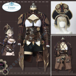 Anime Impact 3rd Vill-V Cosplay Kost&uuml;&uuml;m &Uuml;htne Halloweeni Karnevali Peo R&otilde;ivastus NAISTE &Uuml;likond M&auml;ng L-(Costume+Wig)