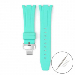 Fluoro kummist rihm Audemars Piguet Royal Oak 15400 15500 26331 Butterfly Pandlaga Meeste Pehme FKM Vahetage kellarihm AP jaoks 26mm 26mm