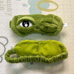 Sad Frog Sleep Mask Lauv&auml;rv Palus Silmakaitse Reisi l&otilde;&otilde;gastav Kingitus Silmside Armsad Plaastrid Multifilmi Magamismask t&auml;iskasvanutele roheline