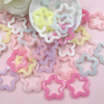 5/10/20 tk Ehted Aksessuaarid Pooll&auml;bipaistvad lahtised helmed T&auml;ht-akr&uuml;&uuml;lk&otilde;rvar&otilde;ngaste valmistamine kaelakee jaoks 30mm DIY Jelly Color ripats 5Pcs mitmev&auml;rviline