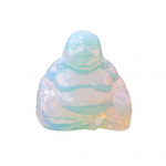 Looduslikust kivist Maitreya Buddha kujuke Positiivne tervendav energia V&auml;rviline k&auml;sitsi nikerdatud naerev Buddha kuju T&ouml;&ouml;laua kaunistus s&uuml;nnip&auml;evafestivali kingitus A