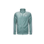 Adidas Originals Kolmeleheline Korallfliis Triibuline &Uuml;hev&auml;rviline Vabaaja Spordijakk T&otilde;mblukuga P&uuml;stkraega Meeste Jakk Sinine DV1625 S