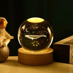 3D-kristallkuul Loominguline planeet galaktika Klaasgloobus Kuu Kristallkuul T&ouml;&ouml;lauakaunistus Voodi&auml;&auml;rne majakaunistus Kodukaunistus Kingitused