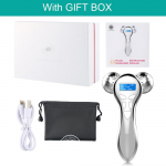 4D EMS n&auml;omasseerija rull mikrovoolu vibratsiooniga n&auml;ohooldus V Lifting massaažiseadmed ilu nahahoolduse t&ouml;&ouml;riist n&auml;ole silma kaela kehale White Have GIFT BOX