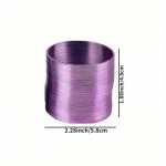 MINI Rainbow Metal Magic Slinkys Spring Originals Walking Steel Coil Classic survevedru 5.8cm*4.8cm lilla