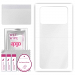 apgo Ultra Clear Protective Skin Sticker for the back compatible with Realme V30, Wrap Film, Hydrogel Film, Flexible, Soft TPU with positioning layer