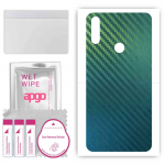 apgo Protective Skin Sticker for the back compatible with TP-Link Neffos X20, Wrap Film, Foil, Vinyl - Pattern Carbon Chameleon CAKA1