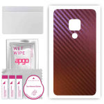 apgo skin sticker film foil vinyl for the BACK compatible with Huawei Mate 20, scratch-resistant, easy to install - Carbon Chameleon CAKA5