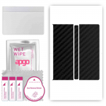 apgo Protective Skin Sticker for the back compatible with Honor V Purse, Wrap Film, Foil, Vinyl - Pattern Carbon Black