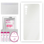 apgo Protective Skin Sticker for the back compatible with LG Velvet, Wrap Film, Foil, Vinyl - Pattern Matte Transparent