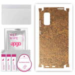 apgo Protective Skin Sticker for the back+sides compatible with Samsung Galaxy S20 Ultra 5G, Full Wrap Film, Foil, Vinyl - Pattern Rusty Copper
