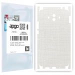 apgo Protective Skin Sticker for the back+sides compatible with Huawei Mate 10, Full Wrap Film, Foil, Vinyl - Pattern White Fabric