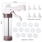 K&uuml;psisepressi glasuurimiskomplekt K&uuml;psisel&otilde;ikuri vormip&uuml;stol isetegemise teel kondiitritoodete s&uuml;stal ekstruuder d&uuml;&uuml;sid torustik Kreemik&uuml;psiste valmistaja koogit&ouml;&ouml;riistad