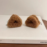 Pehmed kassik&otilde;rvad tukk juuksen&otilde;el Naiste k&uuml;ljeklamber Katkised juuksed V&auml;ike klamber Armas armas printsess peahai klambriga juuksen&otilde;elpeakate beež