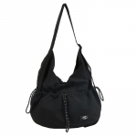 Messengeri kott, meeste naiste vabaaja spordikott, n&ouml;&ouml;riga &otilde;lakott must