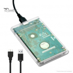 2,5-tolline 6TB USB 3.0 6Gbps SATA mobiilse k&otilde;vaketta korpuse adapter s&uuml;learvutitele puhas