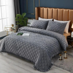 Paksenenud voodikate &Uuml;hev&auml;rviline Kristallveluurist Voodikate Puuvillase polsterdusega Tepitud Libisemisvastane Linu Tekk Lastele Queen Voodipesu 150x200cm 1pc