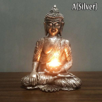 Mediteeriv Tai Buddha kujuke Zen Gardeni Buddha skulptuur &ndash; sise-/v&auml;likaunistused kodu, aia, terrassi, teki, veranda &otilde;ue kunstikaunistuseks