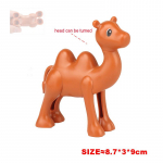 Suured ehitusklotsid Aksessuaarid Loomaaia nukk K&auml;nguru Ninasarvik Sebra Dinosauruste Loomade sari DIY Kokkupandud Duploes M&auml;nguasi lastele Kingitus