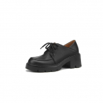 Uus Mood Ehtne Nahk Naiste Kingad Vabaaja K&otilde;rged Kontsad Platvorm Kingad &Uuml;mar Nina Kingad Naise Oxfordid Zapatos De Mujer 37 must
