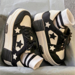 Naiste mood Uued paksu tallaga mitmek&uuml;lgsed vabaaja libisemiskindlad lauajalatsid 36 must