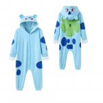 Cartoon Onesie lastele Gengar &Uuml;hes t&uuml;kis pidžaama lastele Kigurumi Halloween Cosplay Kost&uuml;&uuml;m Peokink 140 sinine