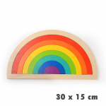 Vikerkaar Pusle Laste Puidust M&auml;nguasjad 3D Pusle Montessori Haridus Geomeetriline Tangram Loovus Kujutlusv&otilde;ime Mandala Klotsid M&auml;nguasi
