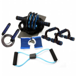 Kodumajapidamises kasutatavate k&otilde;hulihaste rullide 8-osaline komplekt h&uuml;ppen&ouml;&ouml;riga treenimiseks H-kujuline pushup pereharjutuste kombinatsioon