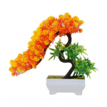 Kunstlillede taimepuu potis bonsai kontori aiapeo t&ouml;&ouml;laua ornament roheline