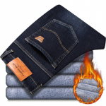 Talvised meeste fliisist mustad sinised teksad &auml;ri vabaaja soojad paksud venivad teksap&uuml;ksid meeste br&auml;ndi p&uuml;ksid 40 must