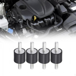 4 tk kummist amortisaatori vibratsioonivastane isolaatori kinnitused kahe keermestatud naastudega 20mmx10mm M6