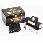1 tk taaslaetav COB LED USB esilatern, tugev magnetiline v&otilde;imas esituli &uuml;lihele veekindel peaga taskulamp &otilde;ues kalastamiseks