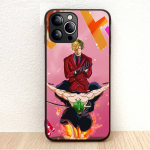 BW-2 Anime One Piece pehme must &uuml;mbris iPhone XR 14 15 11 12 13 6 7 8 X XS Pro Max Samsung S22 S23 S21 S24 FE Ultra S8 Plus jaoks Samsung S20 Plus tumesinine
