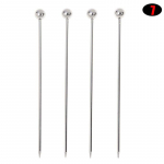 4 tk roostevabast terasest kokteilipulgad Puuviljapulgad korduvkasutatavad joogid Martini kirkad 10.7*0.8cm