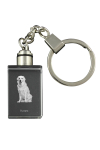 Kuvasz - Crystal key ring with dog photo, illuminated key ring, unique gift by Art-Dog brand