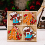 12 tk j&otilde;ulupiparkoogimehe ornament, j&otilde;uluripats Style B