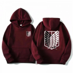 Attack on Titan Meeste kapuuts Anime Hoodies Mehed Naiste T&auml;navar&otilde;ivad Pullover Harajuku Shingeki no Kyojin Hoodies Pusad R&otilde;ivad L