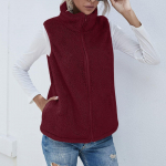 Naiste mood &uuml;hev&auml;rviline lahtine varrukateta pl&uuml;&uuml;sist lukuga mantel XXXXL roosa