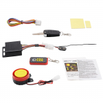 Jalgratta vargusvastane h&auml;&auml;lega &auml;ratuskell, mootorratta sensor, universaalne alarm, &uuml;hesuunaline kaugjuhtimispult, mootorratta alarms&uuml;steem 21*11*4cm punane/must