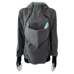 Naiste S&uuml;gisene ja Talvine Soe Kapuutsiga Pullover Raseduse Multifunktsionaalne Suure Taskuga Hoodie XS gray