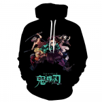 Anime Demon Slayer seeria 3D prinditud meeste kevad uus stiil kapuutsiga pikkade varrukatega kapuuts Mood vabaaja puuvillane pullover r&otilde;ivad XL