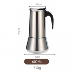 Moka Pot Classic Itaalia kohviku pruulimisriistad espressomasin 50/100/150/300/450 ml alumiiniumist kohvikutarvikud Itaalia kohvimasin