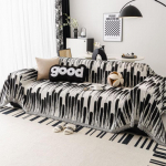 Modern Throw Color Block Camping Piknikuteki kate INS Nordic Diivanikatte matt Elutoa tekid paarile 180x130cm