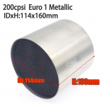 114X100mm 200CPSI K&otilde;rge Kvaliteediga Voolu Katal&uuml;saator Konverter Filtripakid Universaalne Metallist K&auml;rgstruktuur Katal&uuml;saator Metallist Katal&uuml;saator