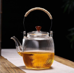 Teekann Kuumakindel klaasist teekomplekt Hiina kannu kohvifilter 1100 ml vastupidav veekeetja infusioon A With Filter