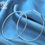 925 Sterling Silver Silver 50/60/70/80mm Piercing K&otilde;rvar&otilde;ngad Moodsad pulmaehted 50mm