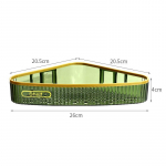 Luksuslik vannitoariiul DIY kolmnurkne ristk&uuml;lik WC Vannitoa korraldaja Du&scaron;&scaron; seinale paigaldatav riiulihoidiku tarvikud Rectangle valge